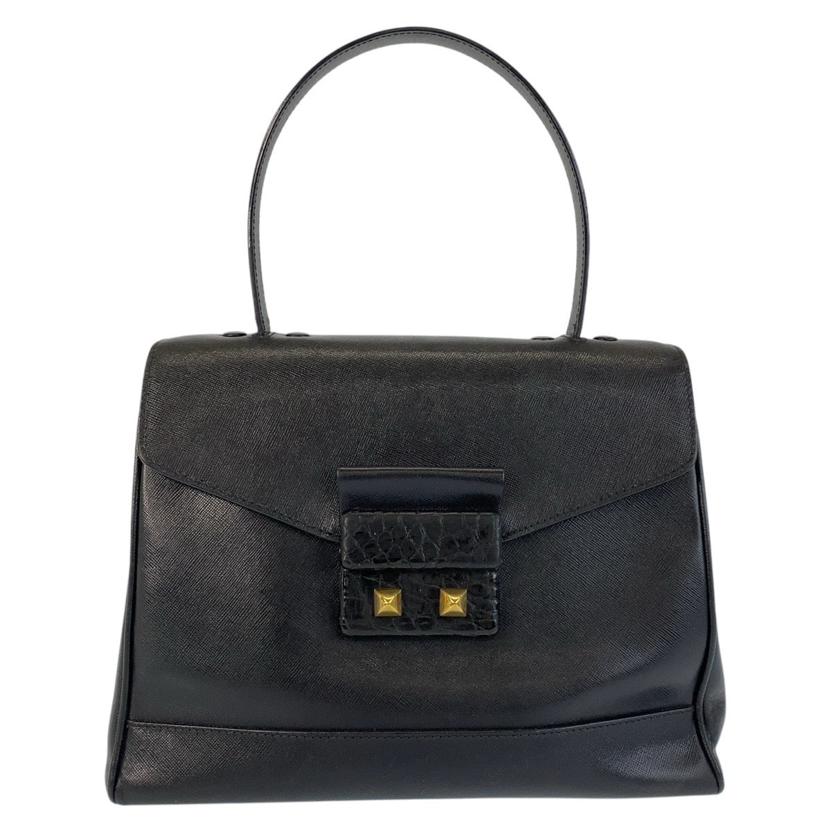 Prada Leather/Crocodile 2way Handbag