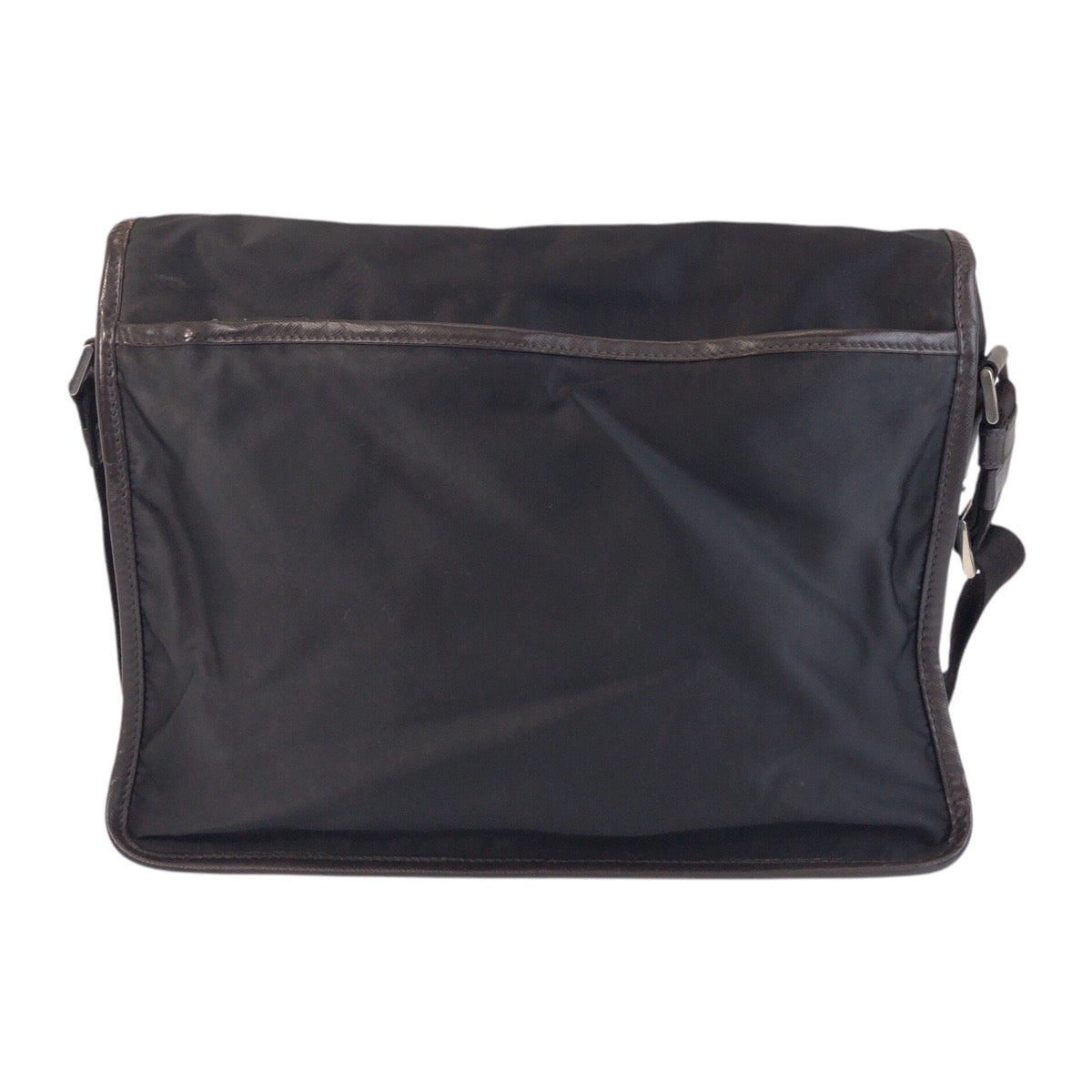 PRADA Shoulder Bag Nylon Black SilverMetal Test Triangle With logo - Style 18