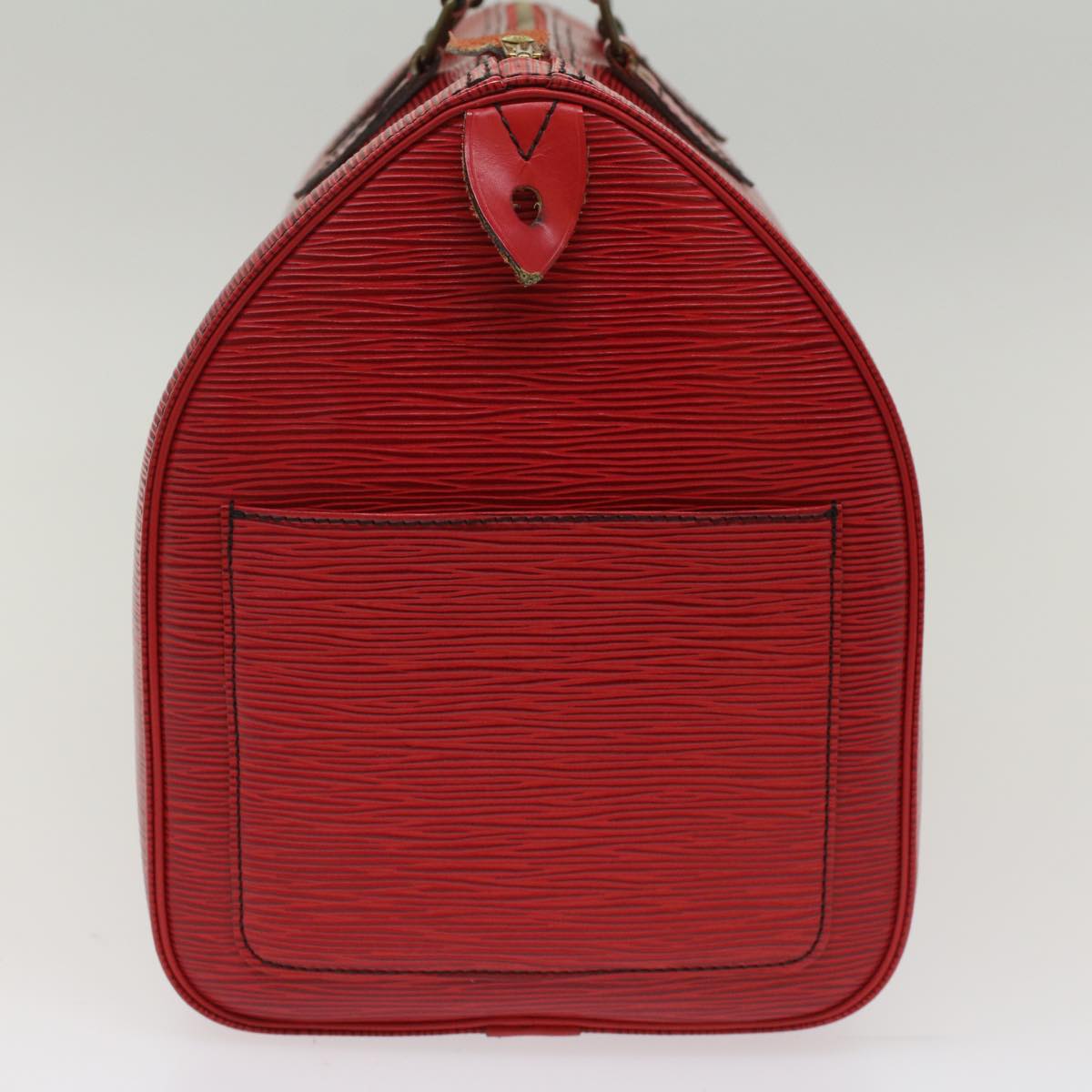 LOUIS VUITTON Epi Hand Bag Castilian Red LV Auth