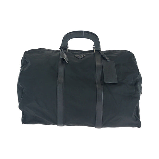 Prada Tessuto Triangle Logo Plate 2way Boston Bag