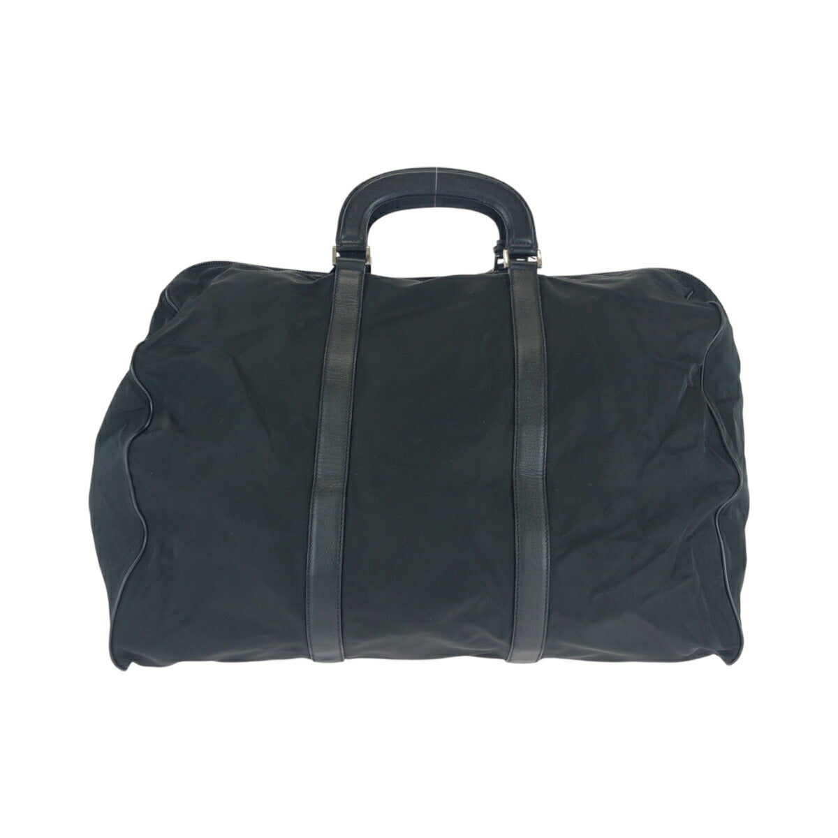 Prada Tessuto Triangle Logo Plate 2way Boston Bag