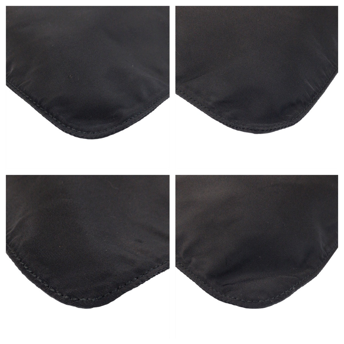 PRADA Shoulder Bag Nylon Black SilverMetal Test Triangle With logo - Style 17