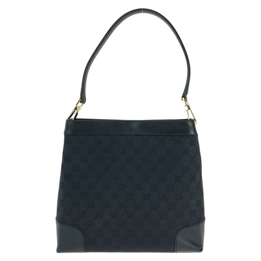 GUCCI Shoulder Bag 001 4231 GG canvas, leather Black GoldMetal Women