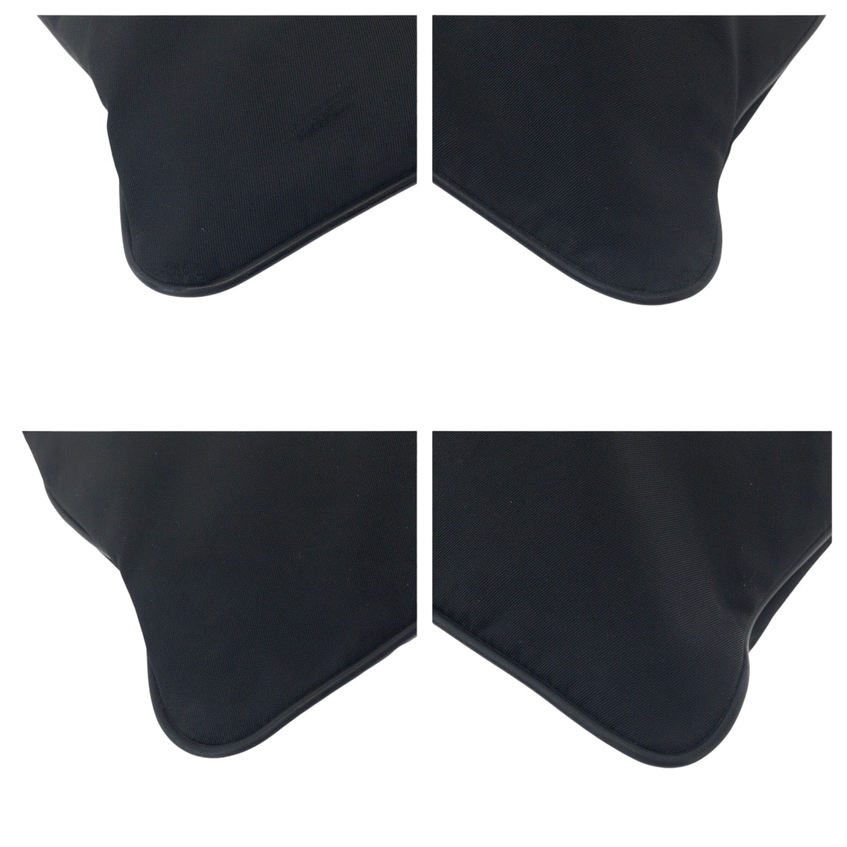 PRADA Shoulder Bag Nylon Black SilverMetal Shoulder Bag pochette Test Triangle With logo Women - Style 4