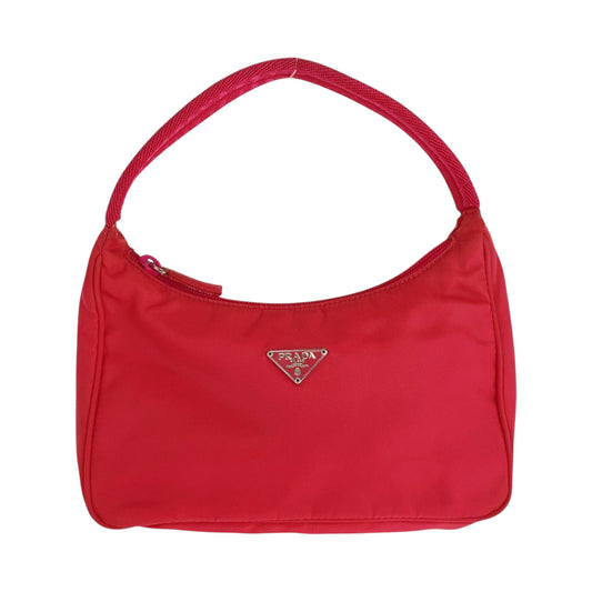 PRADA Handbag Nylon pink Test Triangle With logo