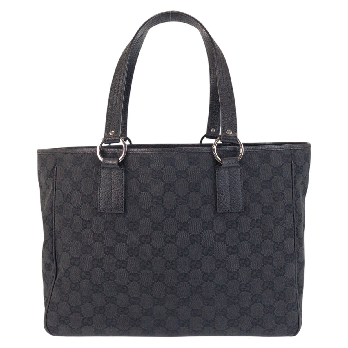 GUCCI Tote Bag 113017 GG canvas Black black