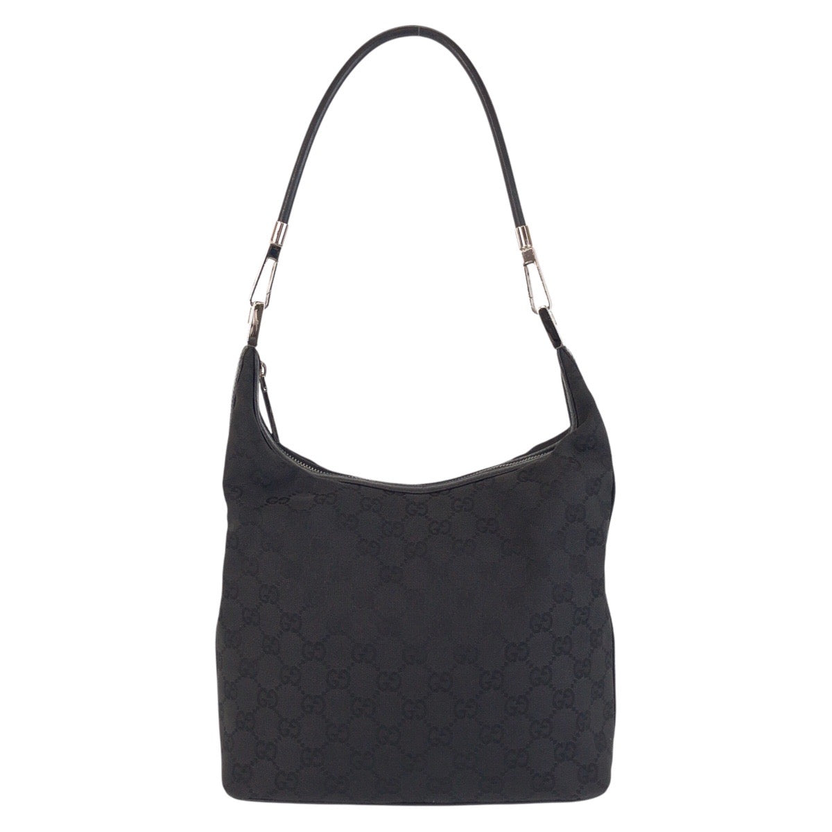 GUCCI Shoulder Bag 01234 GG canvas Black black