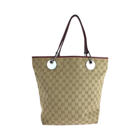 GUCCI Tote Bag 120836 GG canvas beige