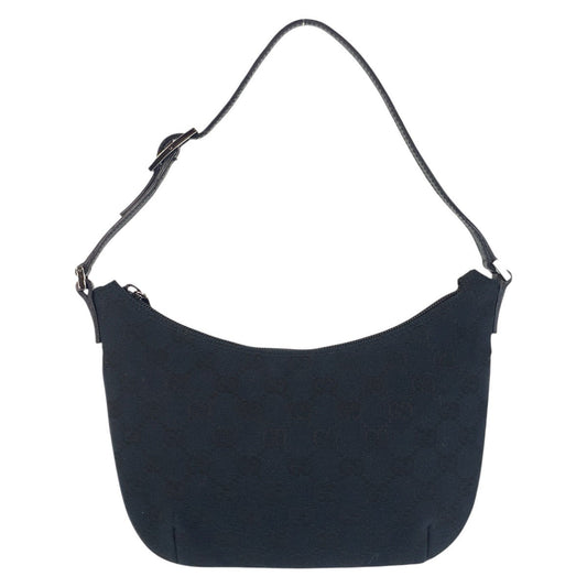 GUCCI Shoulder Bag 005 0813 GG canvas, leather Black black Women