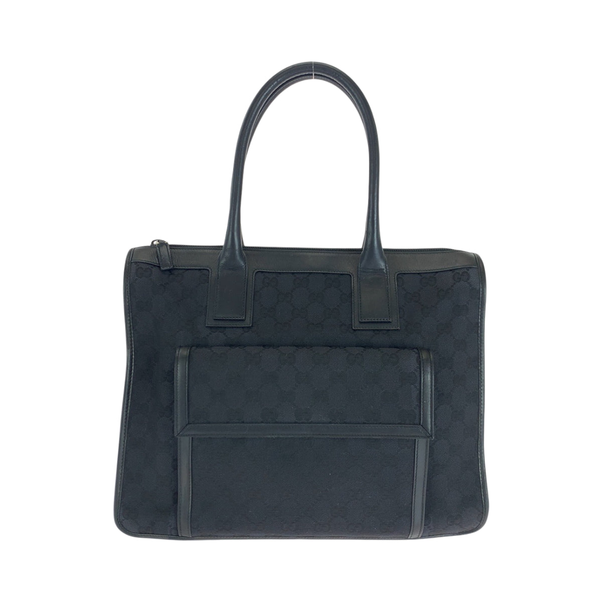 GUCCI Handbag 000 0854 GG canvas Black SilverMetal Handbag Shoulder Bag Women