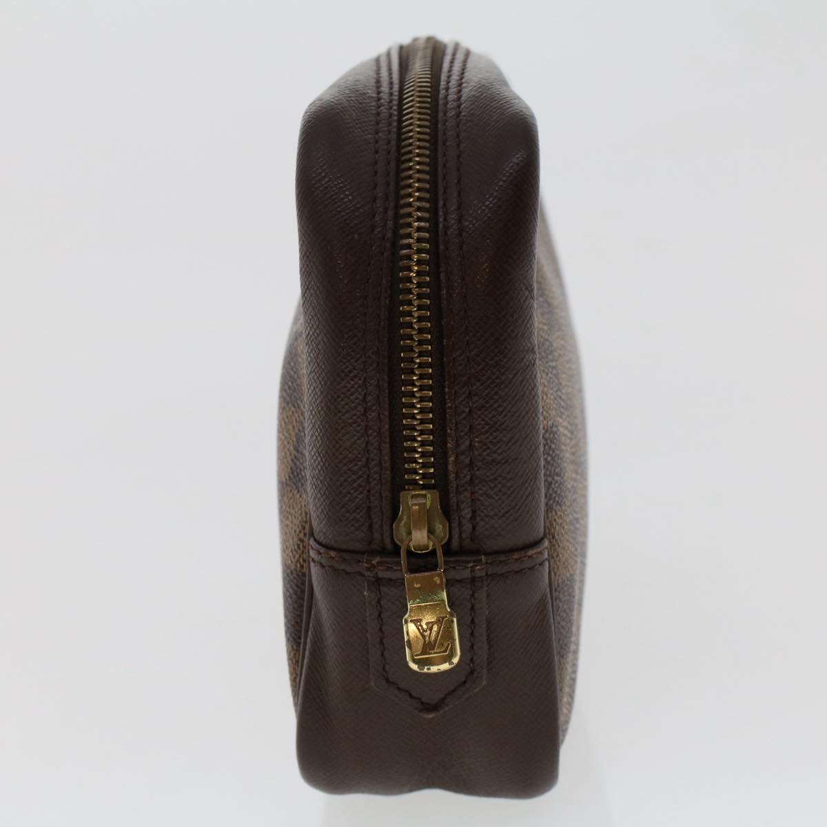 LOUIS VUITTON Damier Ebene Trousse Toilette Clutch Bag LV Auth
