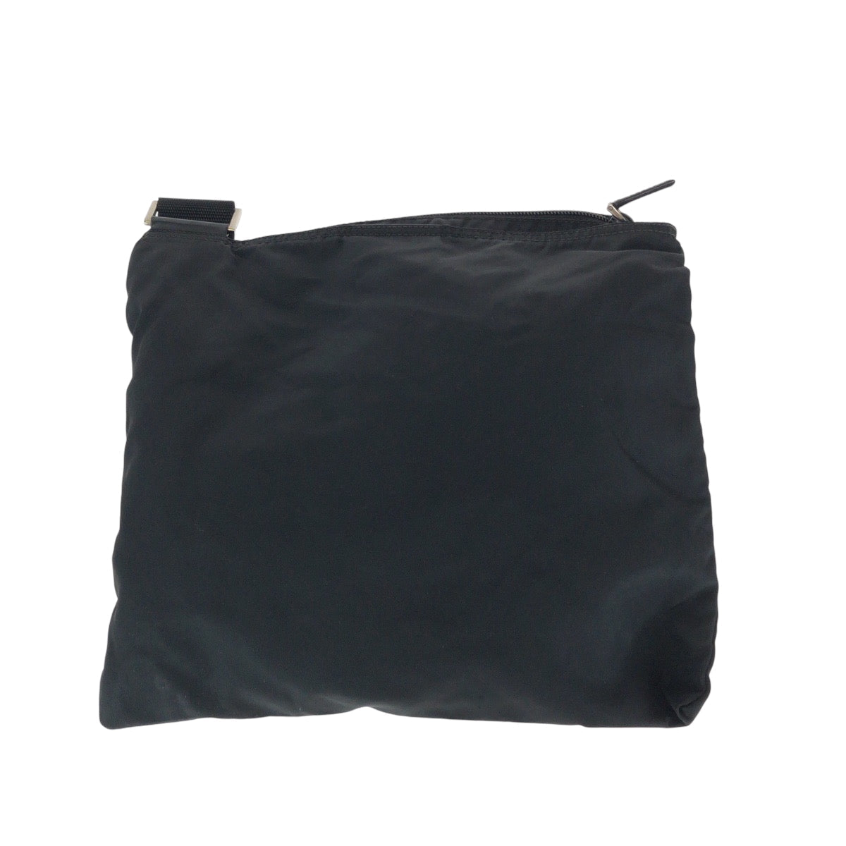 PRADA Shoulder Bag Nylon Black SilverMetal Test Triangle With logo - Style 16