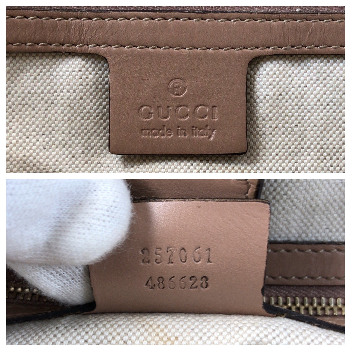 GUCCI Tote Bag 257061 GG canvas beige Mayfair