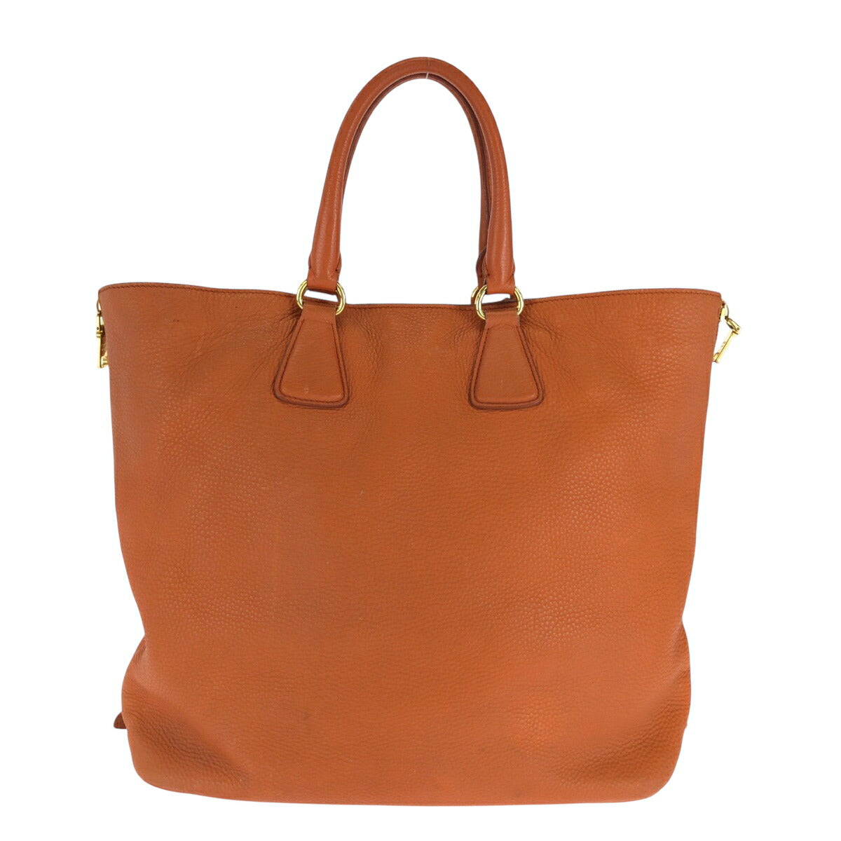 Prada Vitello Daino Logo 2way Bag Orange BN1713