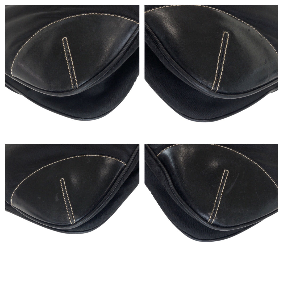 PRADA Shoulder Bag Nylon, Leather Black SilverMetal Shoulder Bag pochette Test Triangle With logo Women(Unisex) - Style 2