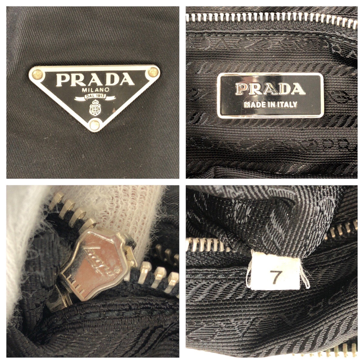 PRADA Shoulder Bag Nylon, Leather Black SilverMetal Shoulder Bag pochette Test Triangle With logo Women(Unisex) - Style 2