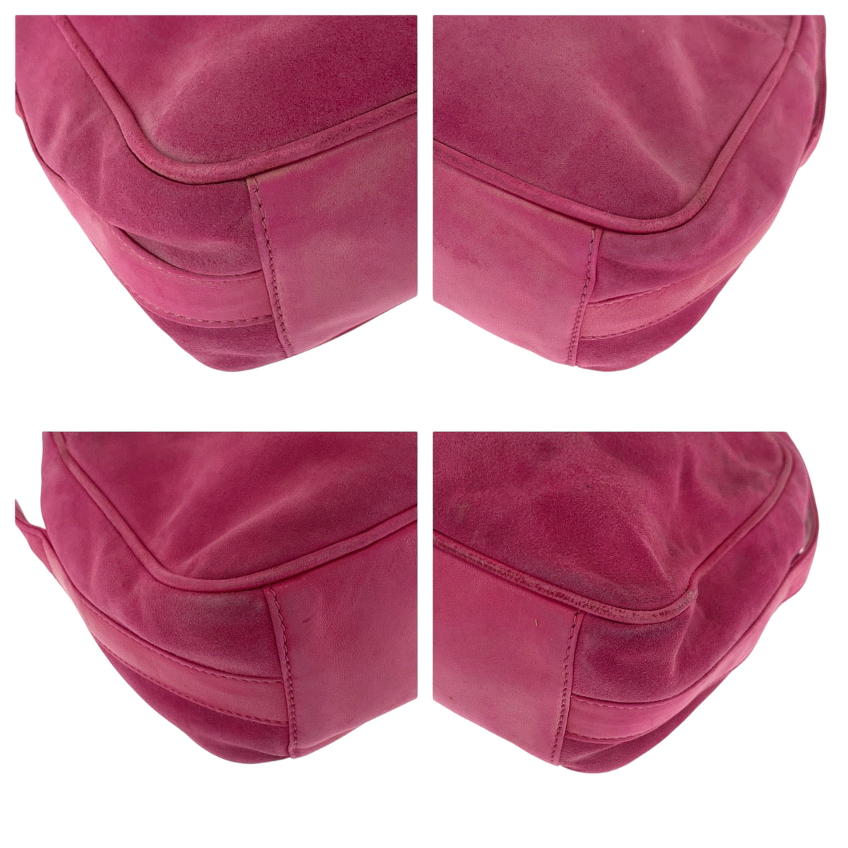 GUCCI Shoulder Bag 007 3444 0221 Suede pink Shoulder Bag pochette Old Gucci Horsebit Women