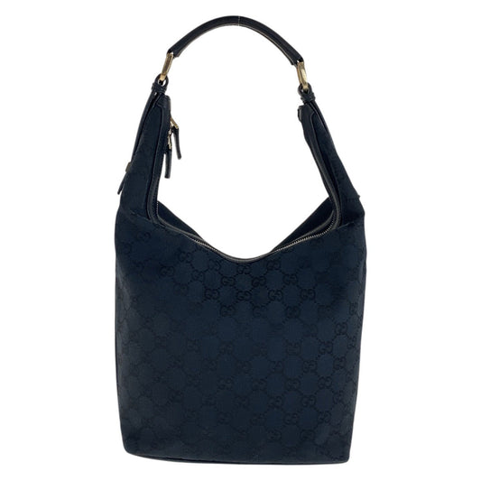 GUCCI Shoulder Bag 001 4288 GG canvas, leather Black GoldMetal Shoulder Bag handbag Women