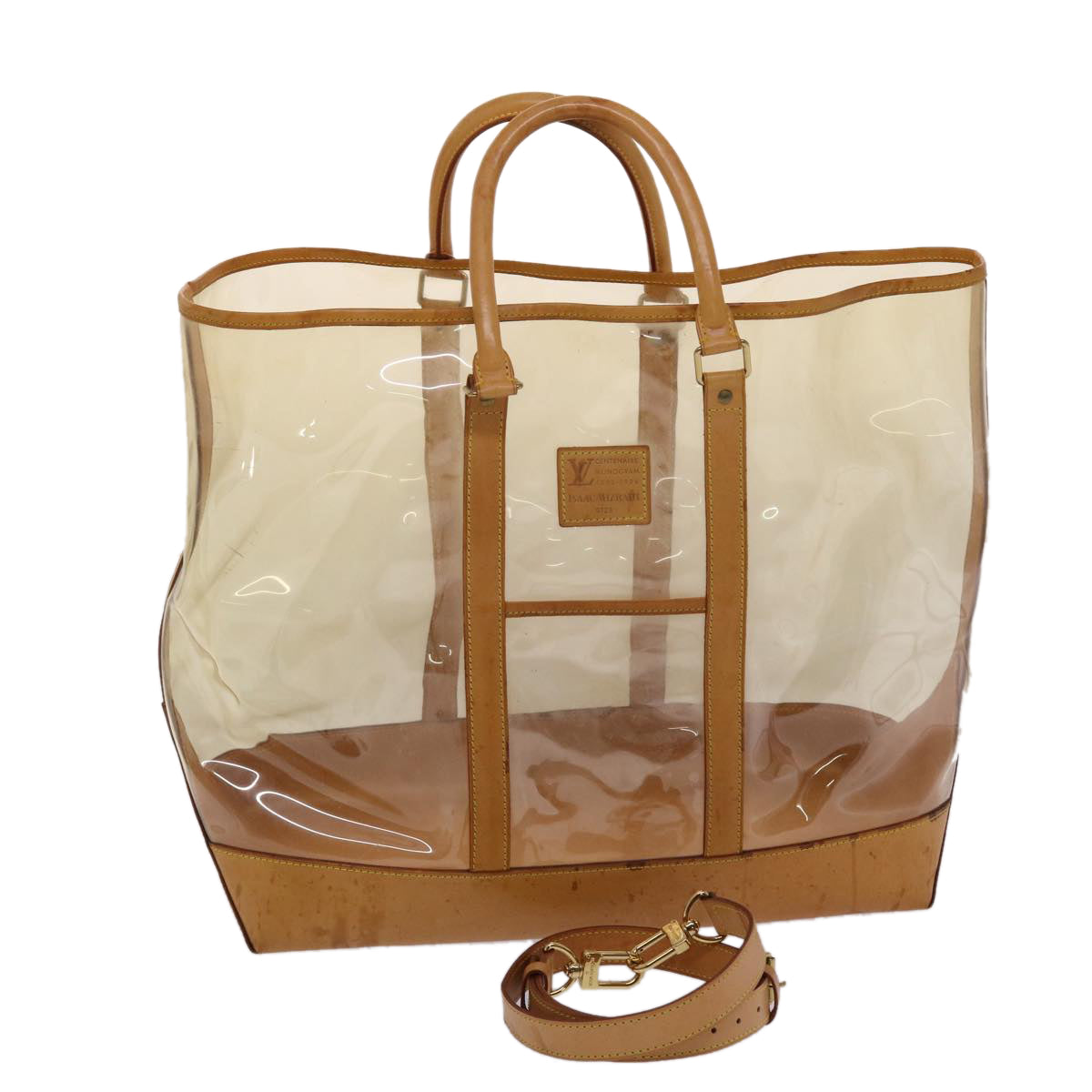 LOUIS VUITTON Isaac Mizrahi ToteBag 100th limited Vinyl Clear Auth