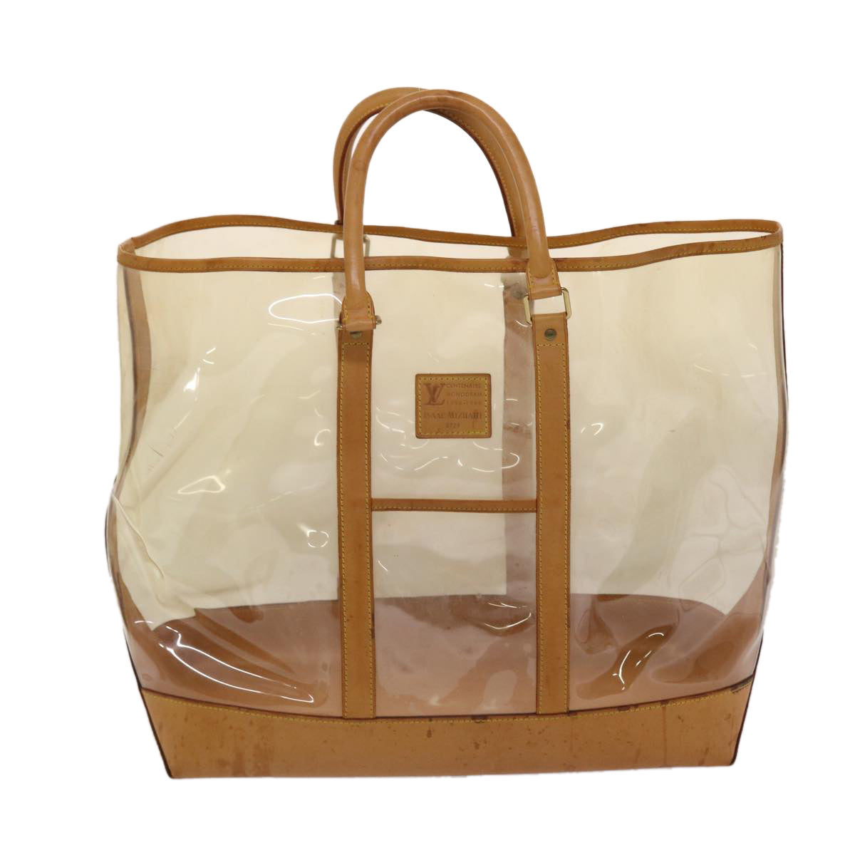 LOUIS VUITTON Isaac Mizrahi ToteBag 100th limited Vinyl Clear Auth