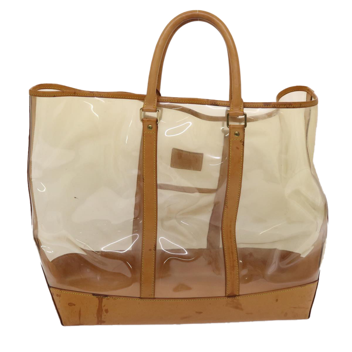 LOUIS VUITTON Isaac Mizrahi ToteBag 100th limited Vinyl Clear Auth