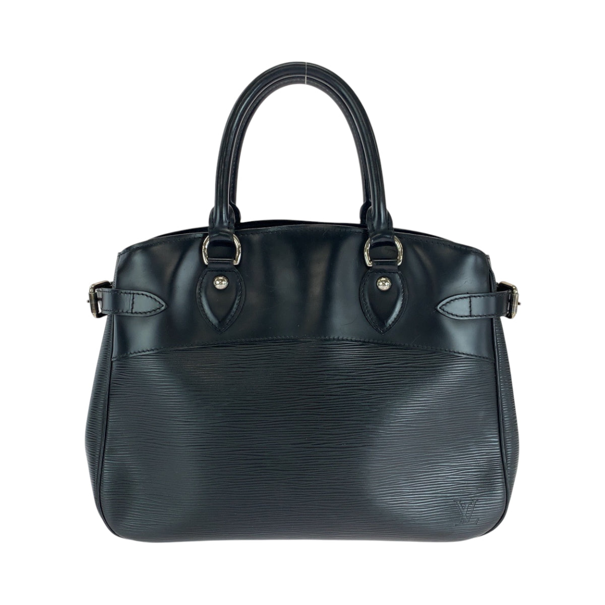 LOUIS VUITTON Handbag Epi Leather Black SilverMetal Epi Passy PM