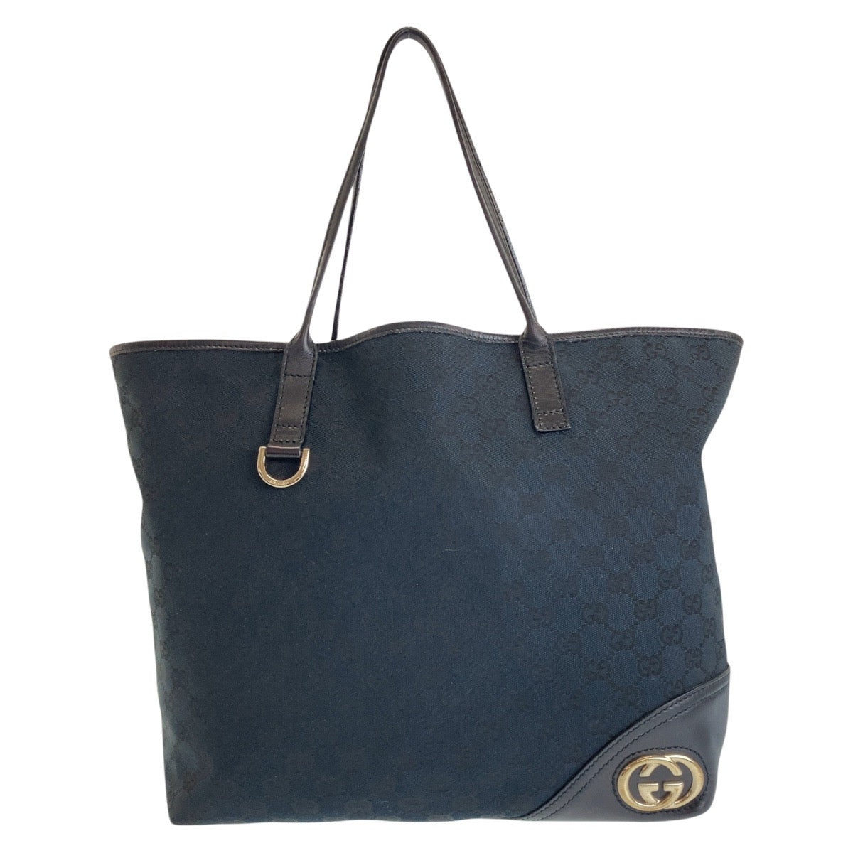 GUCCI Tote Bag 169945 GG canvas, leather black Tote Bag Shoulder Bag Newbrit Women