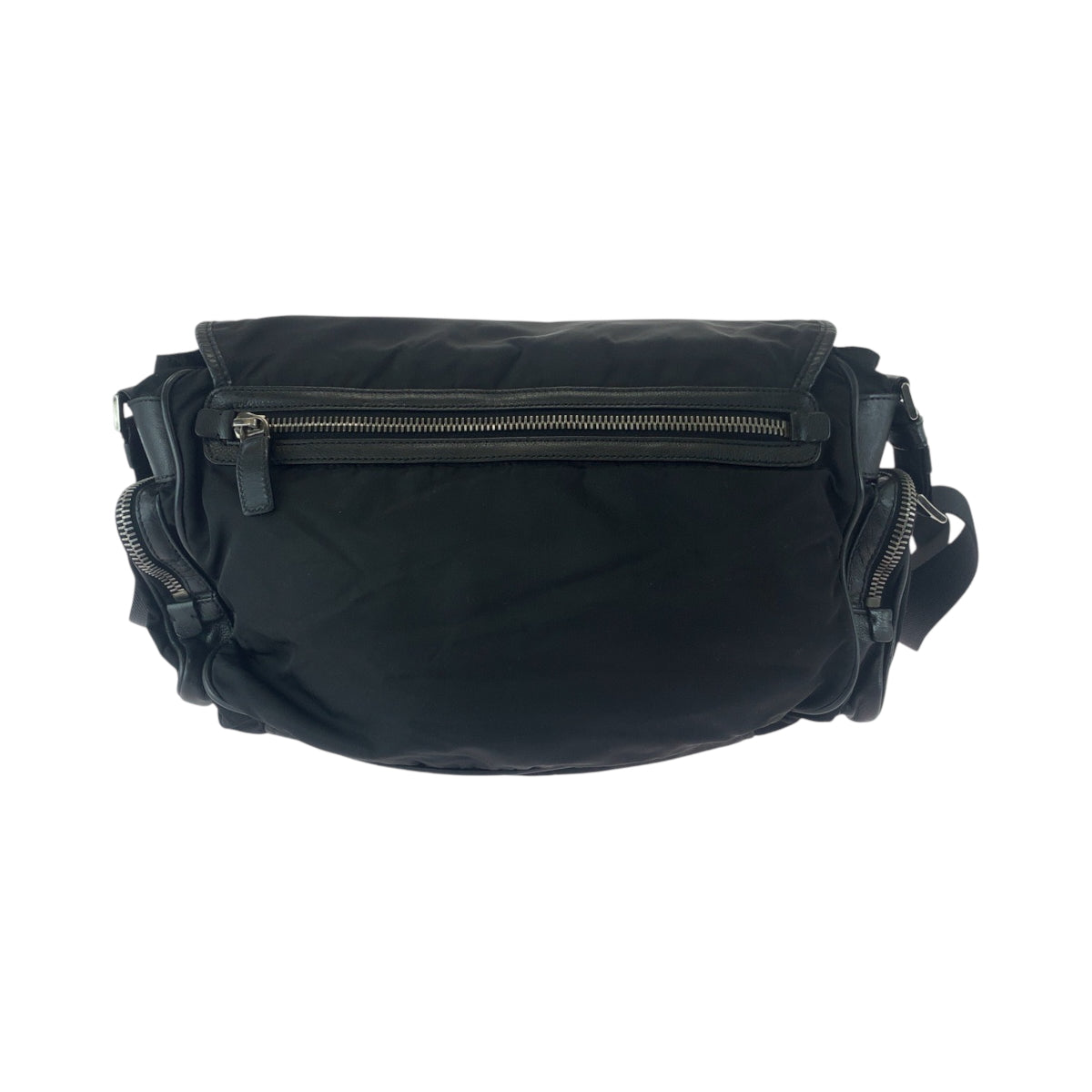 PRADA Shoulder Bag Nylon Black SilverMetal Shoulder Bag Messenger bag Test Triangle With logo mens - Style 5