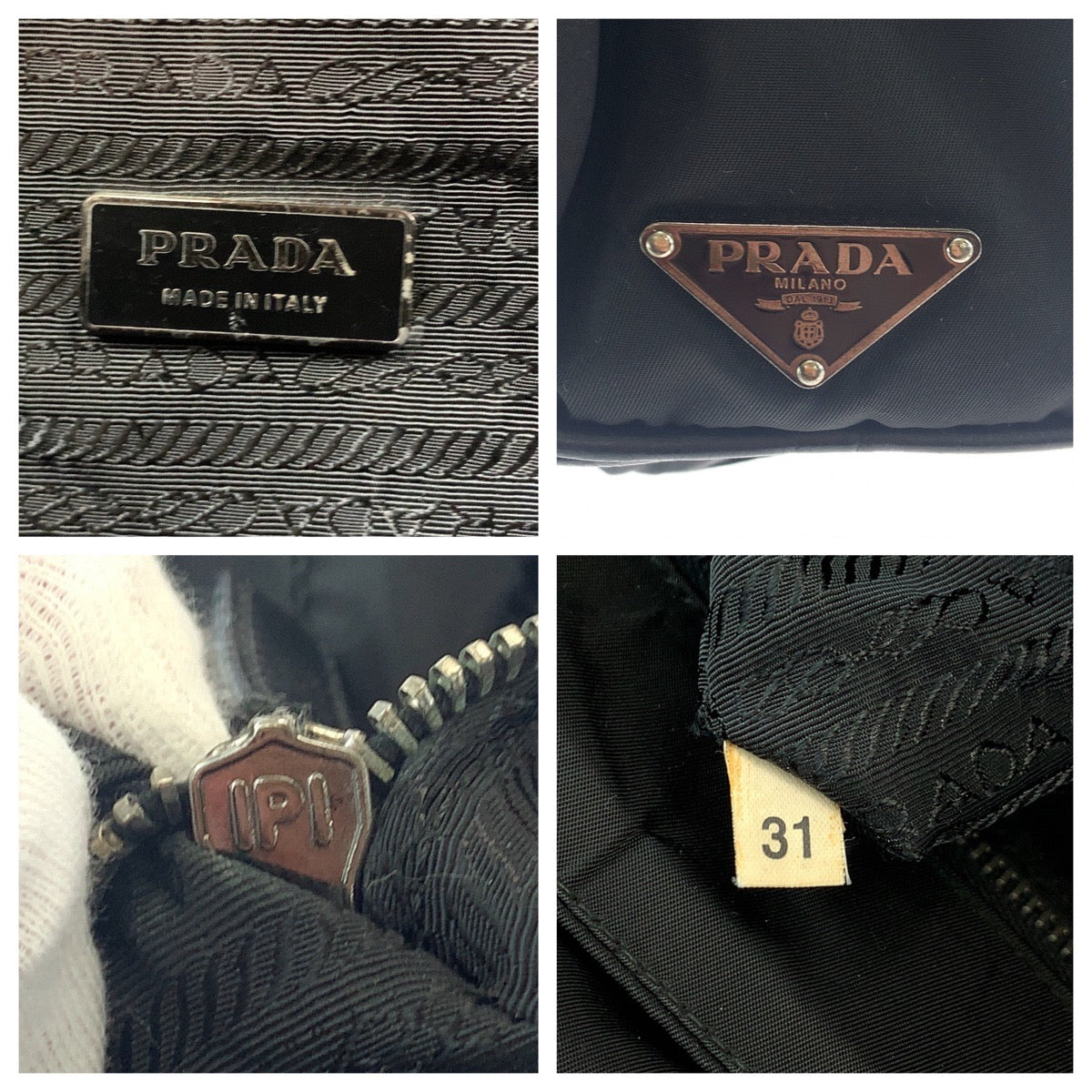 PRADA Shoulder Bag Nylon Black SilverMetal Shoulder Bag Messenger bag Test Triangle With logo mens - Style 5