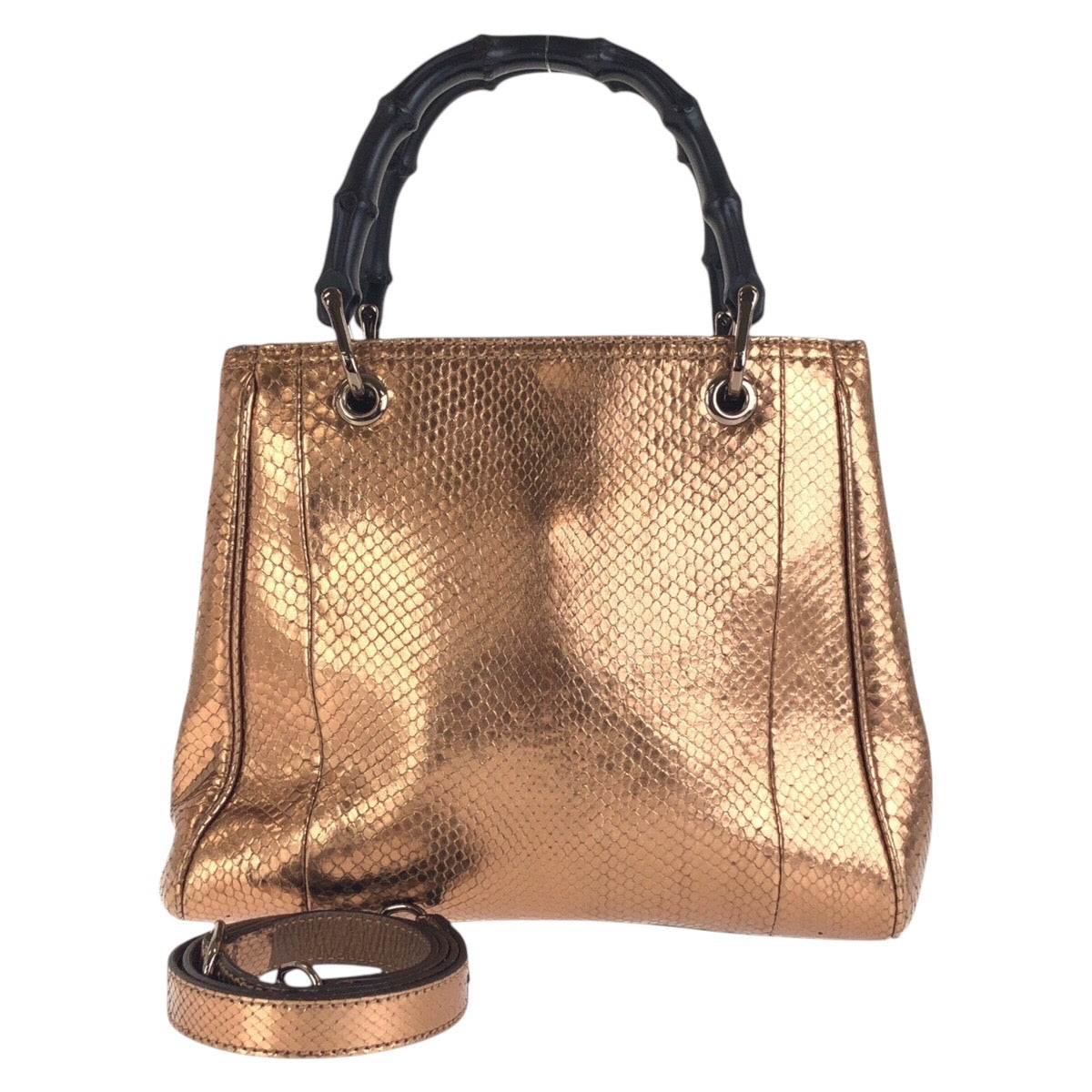 Gucci Python Bamboo Shopper 2way Bag 336032