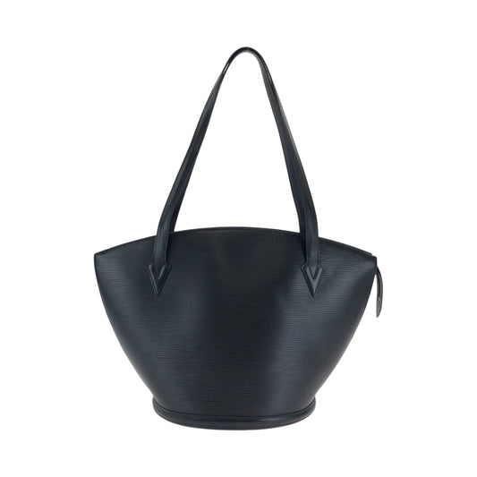 LOUIS VUITTON Shoulder Bag Epi Leather Noir Black Gold Metal Shoulder Bag Tote Bag Epi Sun jack Women