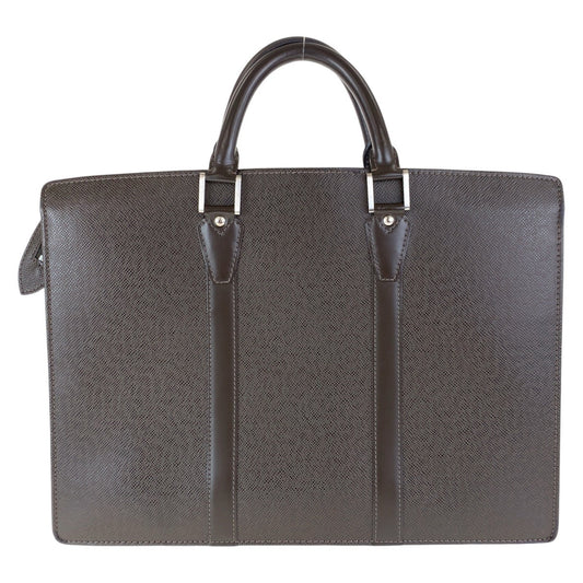 LOUIS VUITTON Business bag M30052 leather Brown Taiga Porto Documan Rozan