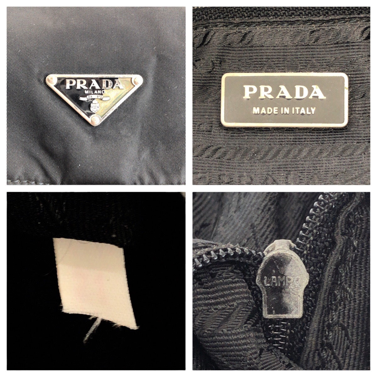 PRADA Shoulder Bag Nylon, Leather Black SilverMetal Shoulder Bag pochette Test Triangle With logo Women(Unisex)