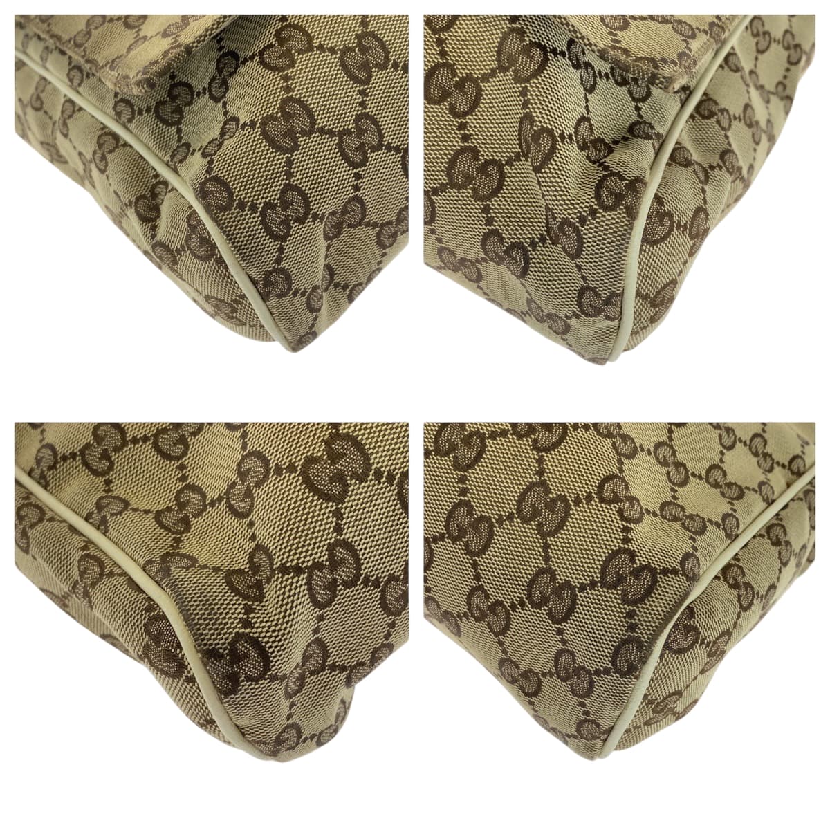 GUCCI Shoulder Bag 146236 GG canvas Beige Ivory SilverMetal Shoulder Bag Messenger bag Women(Unisex)