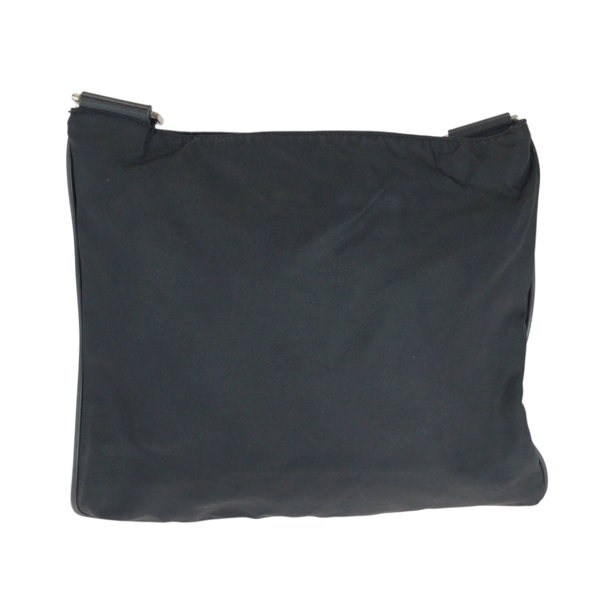PRADA Shoulder Bag Nylon Black SilverMetal Shoulder Bag Sacoche Test Triangle With logo Women - Style 7