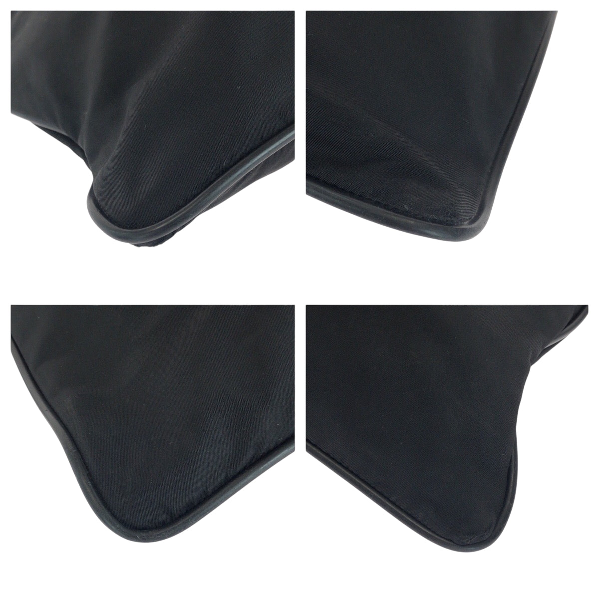 PRADA Shoulder Bag Nylon Black SilverMetal Shoulder Bag Sacoche Test Triangle With logo Women - Style 7