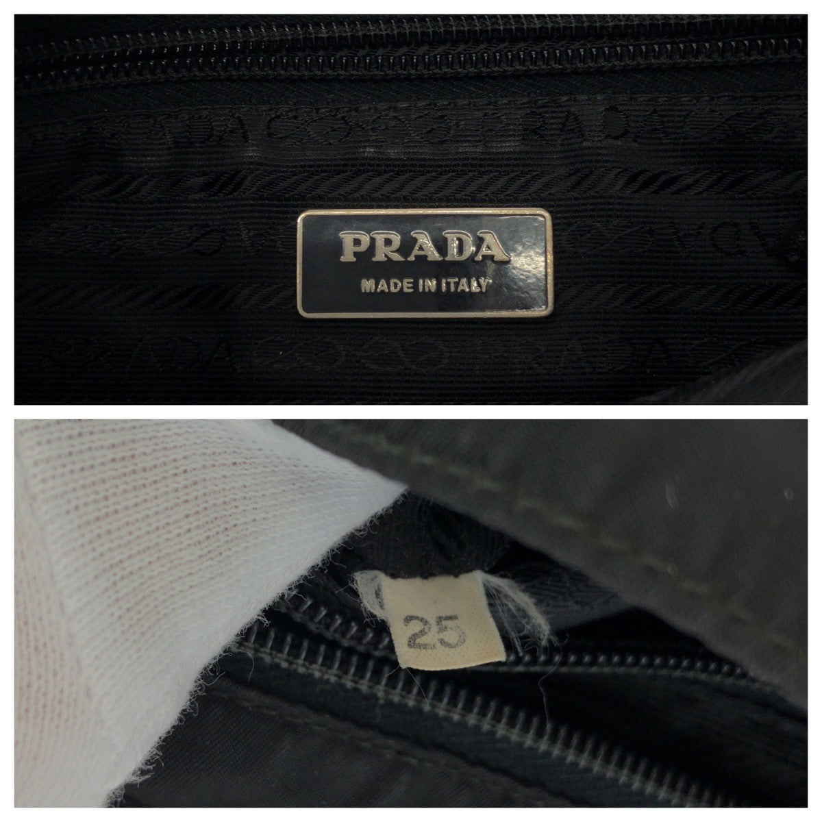 PRADA Shoulder Bag Nylon Black SilverMetal Shoulder Bag Sacoche Test Triangle With logo Women - Style 7