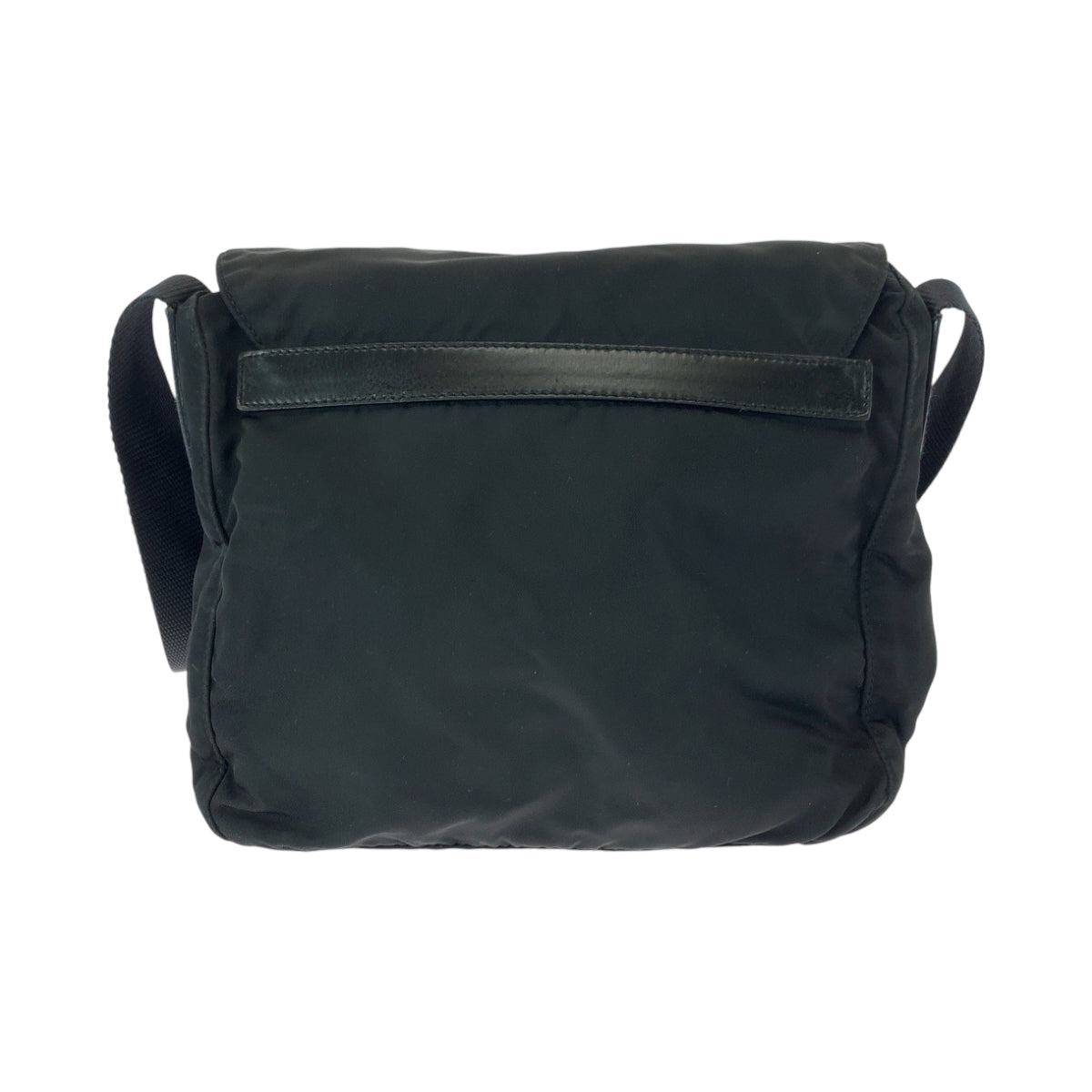 PRADA Shoulder Bag Nylon Black SilverMetal Shoulder Bag pochette Test Triangle With logo Women - Style 16