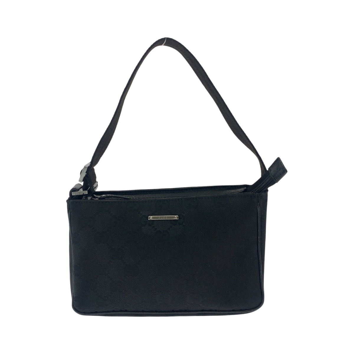 GUCCI Handbag 106644 GG canvas Black SilverMetal Handbag accessory pouch Women