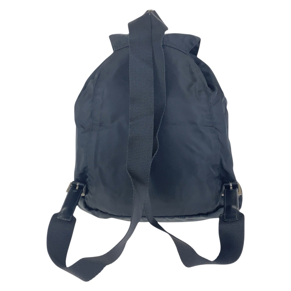 PRADA Backpack Nylon Black SilverMetal Backpack Test Triangle With logo Women - Style 3