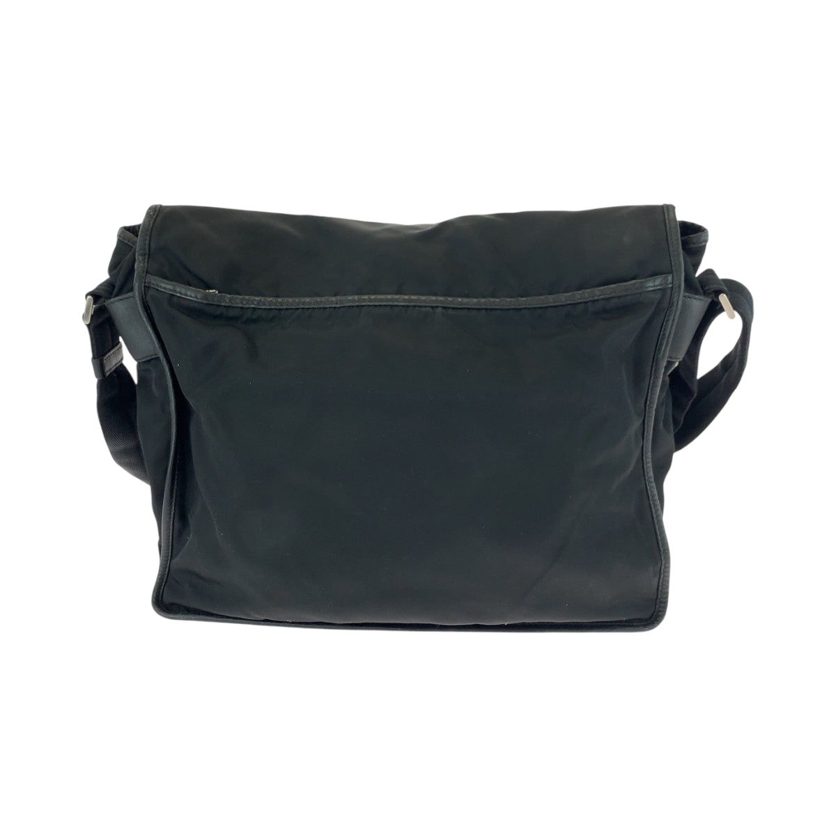 PRADA Shoulder Bag V158 Nylon Black SilverMetal Shoulder Bag Messenger bag Test Triangle With logo Women
