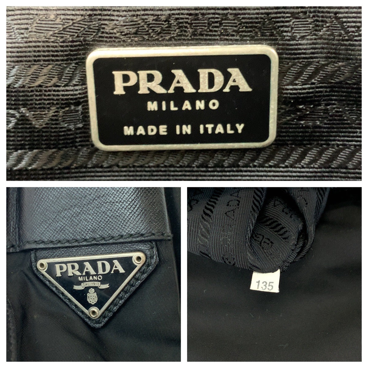 PRADA Shoulder Bag V166 Nylon Black SilverMetal Shoulder Bag Messenger bag Test Triangle With logo Women - Style 2