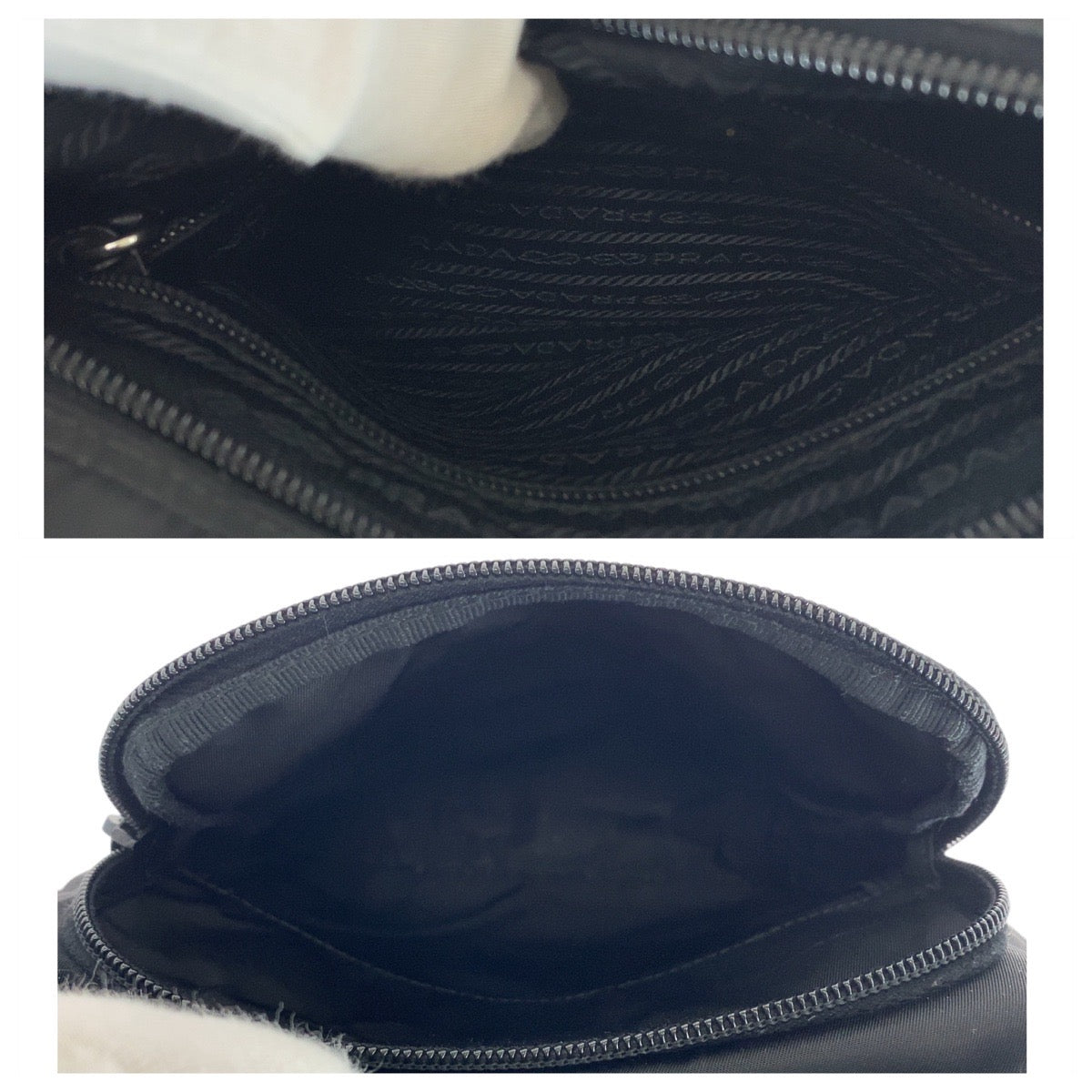 PRADA Shoulder Bag Nylon Black SilverMetal Shoulder Bag Messenger bag Test Triangle With logo mens - Style 6
