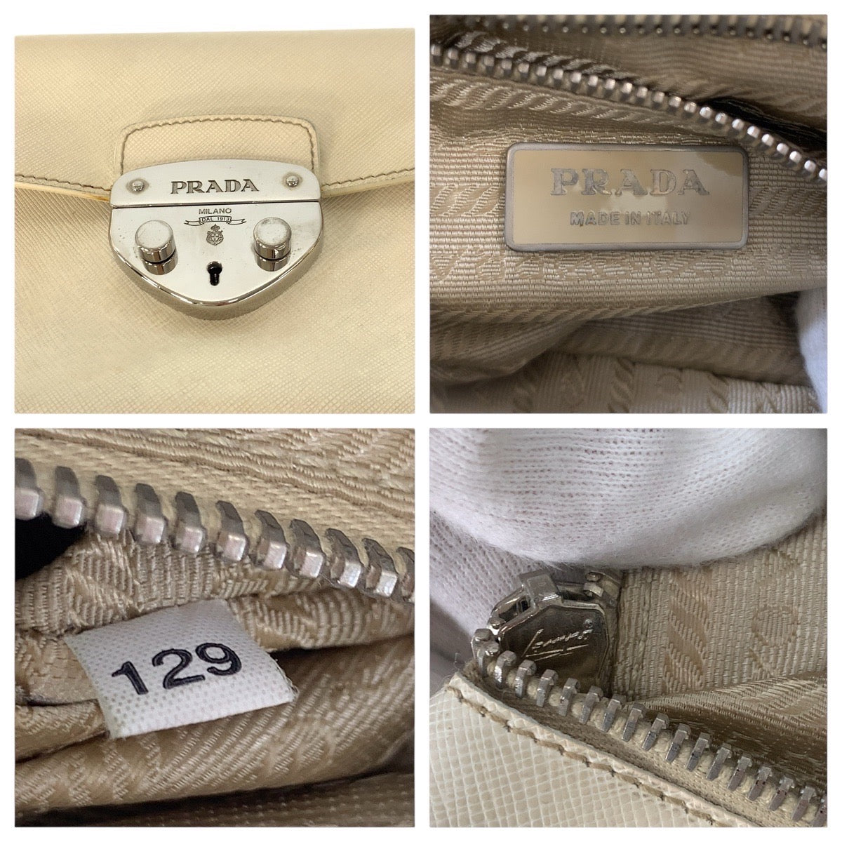Prada Saffiano Leather 2way Bag 502056