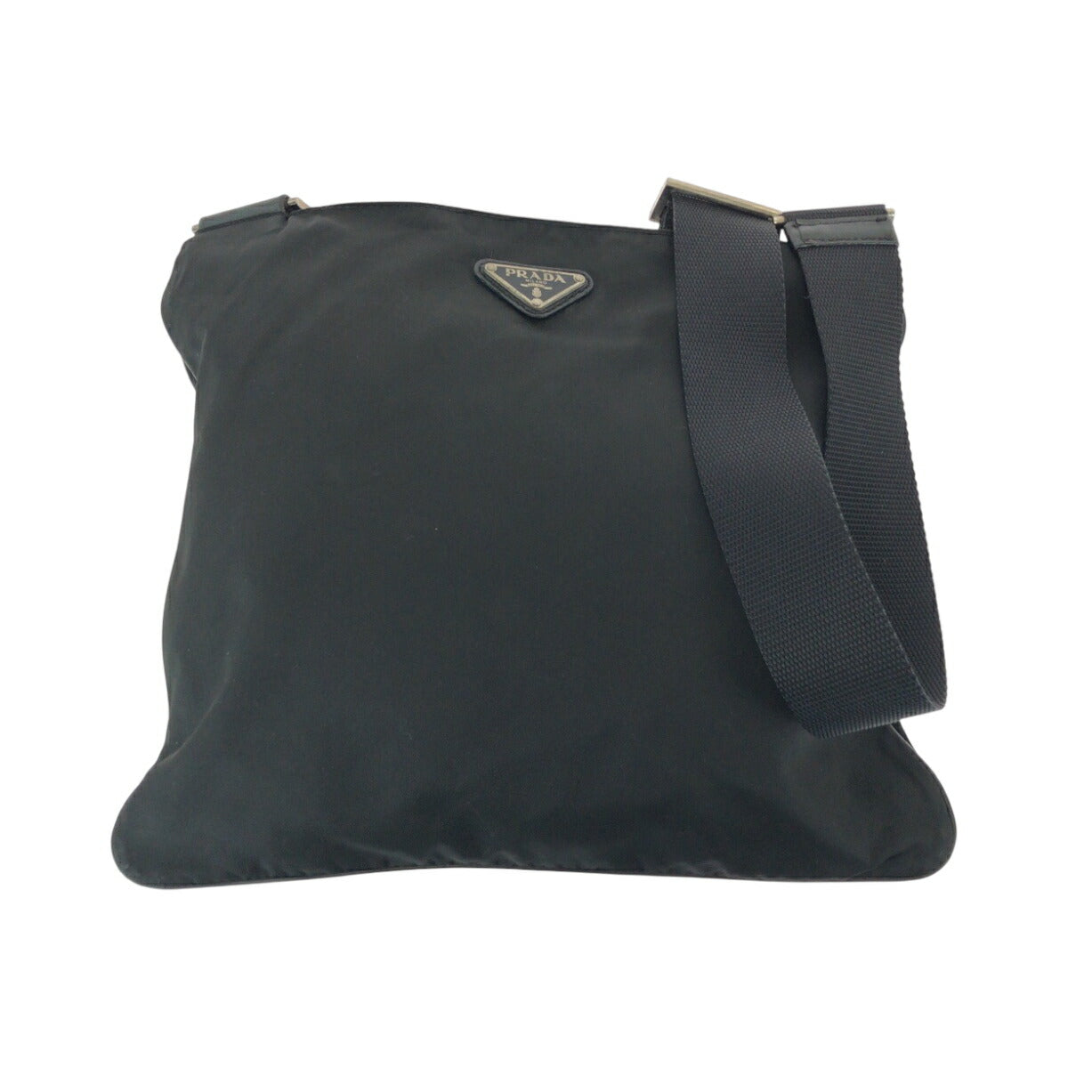 Prada Tessuto Triangle Logo Plate Nylon Shoulder Bag 502061