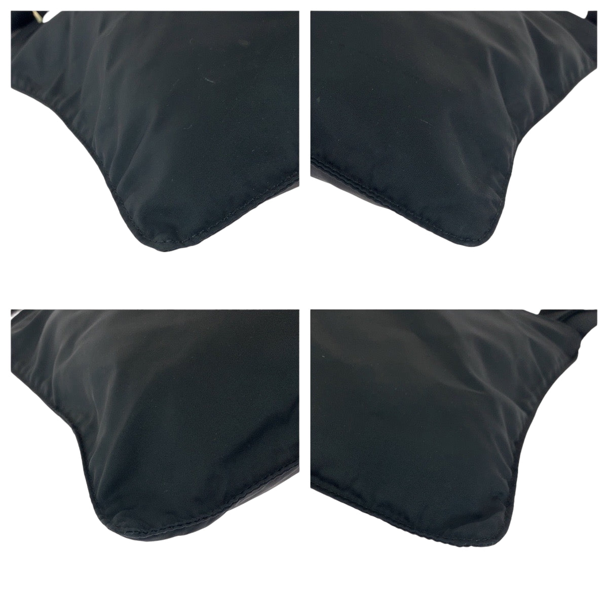 PRADA Shoulder Bag Nylon Black SilverMetal Shoulder Bag Sacoche Test Triangle With logo Women - Style 4