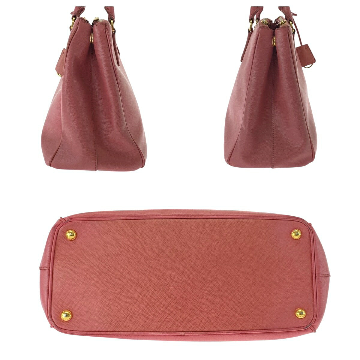 Prada Saffiano 2way bag Pink Leather 208 58/Q