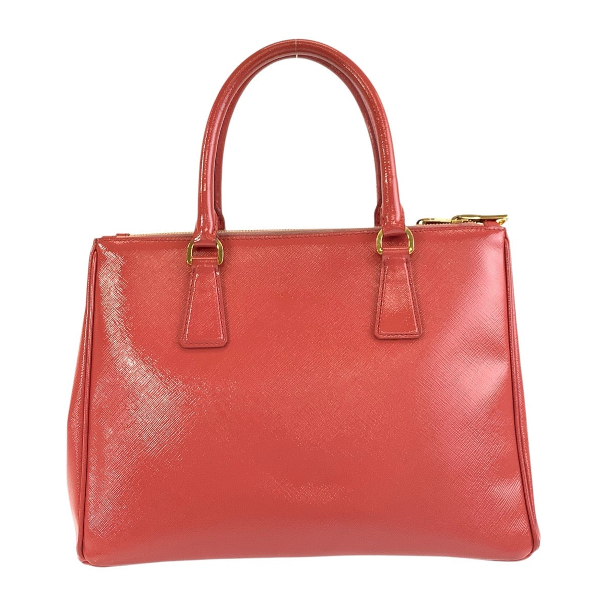 PRADA Handbag leather Pink Gold Metal Handbag Tote Bag Shoulder Bag 2way Safiano Women