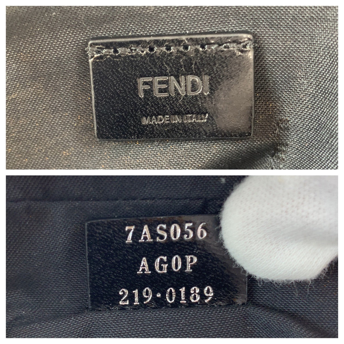 Fendi Logo Nylon Shoulder Bag
