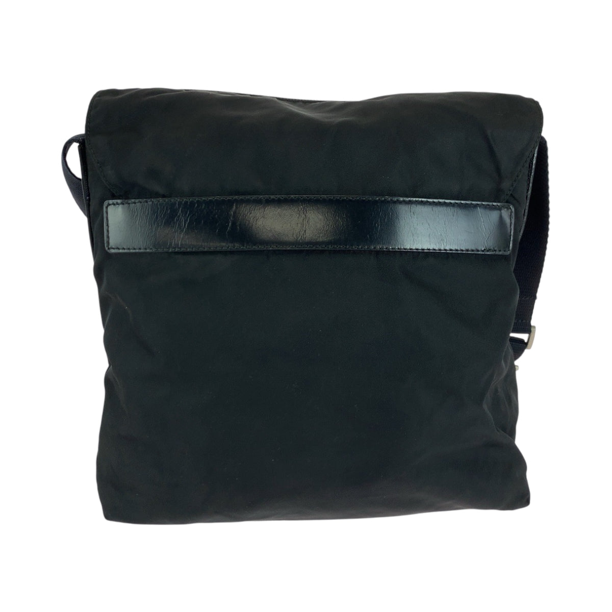PRADA Shoulder Bag Nylon Black SilverMetal Shoulder Bag Sacoche Test Triangle With logo Women - Style 5